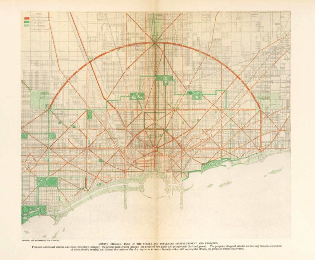 1909 Daniel Burnham's Plan of Chicago