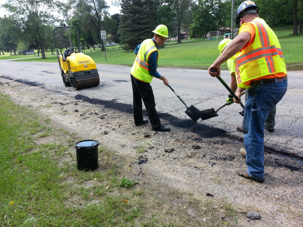 Street repair work