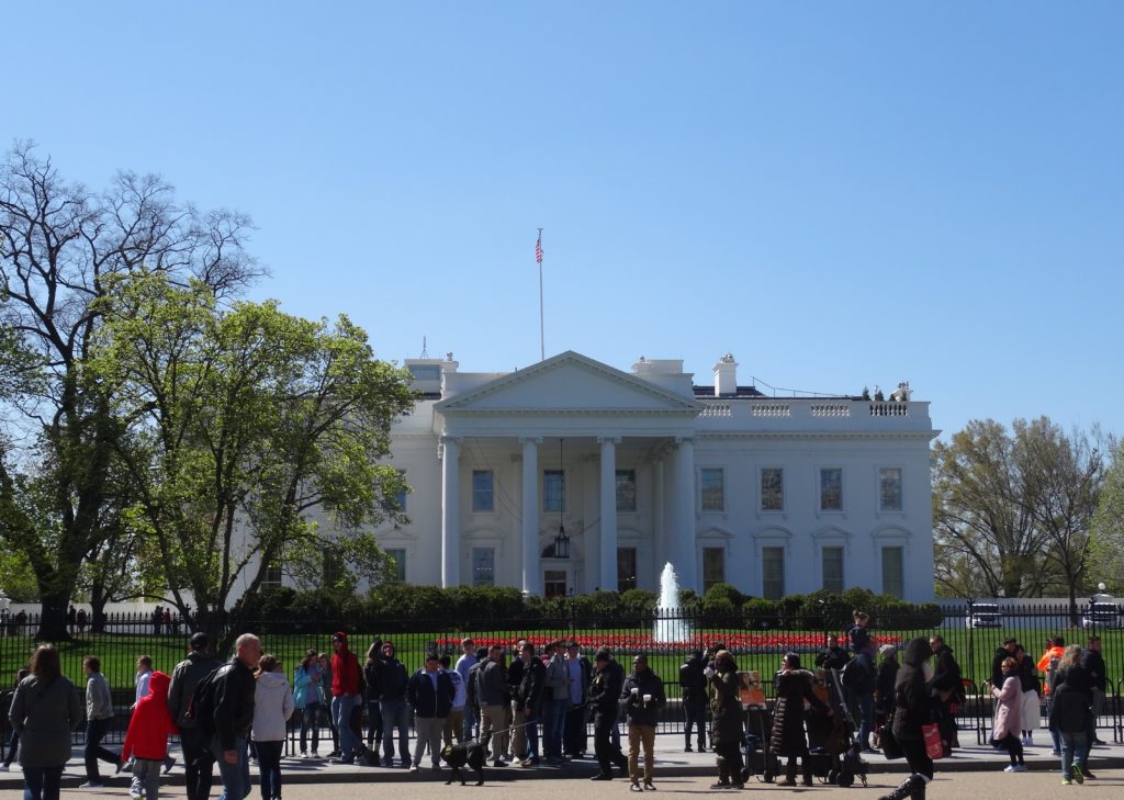 The White House, North Portico side, from Pennsylvania Avenue