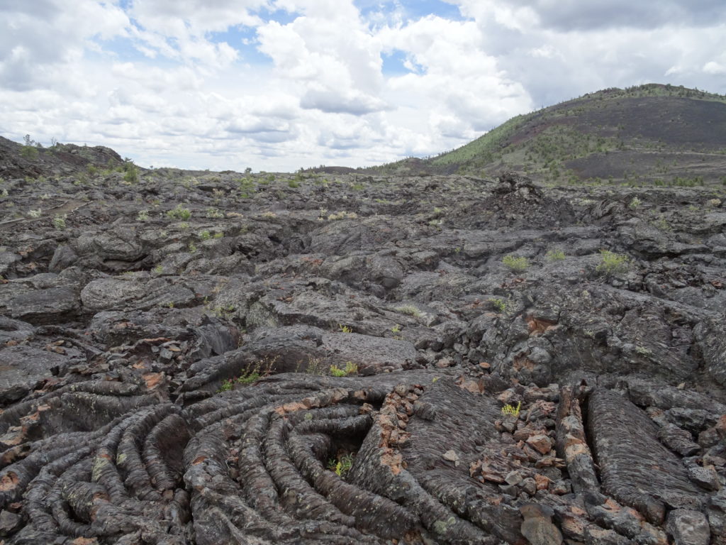 Pahoehoe lava flow, Craters of the Moon National Monument and Preserve
