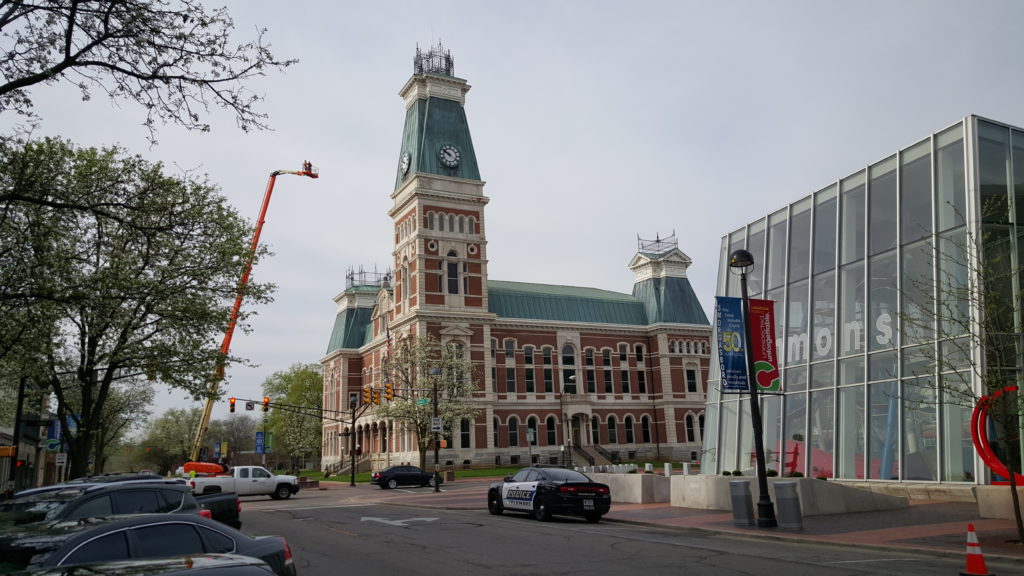 Bartholomew County Courthouse and the Commons, Columbus, Indiana