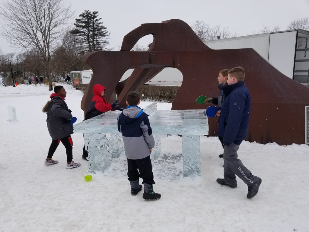 Hunter Ice Festival, Niles Riverfront Park and Downtown