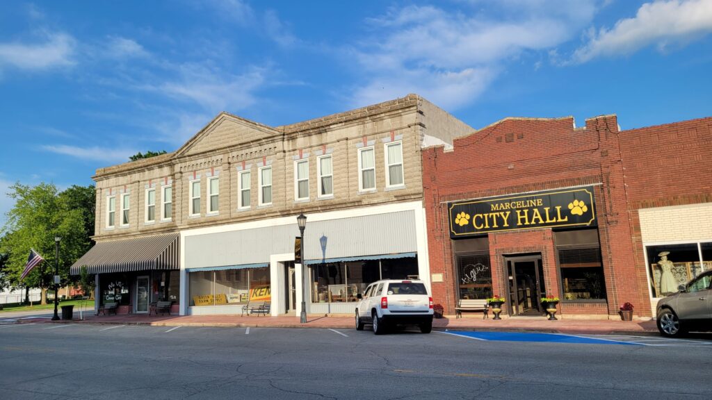 Ma Vic's Corner Cafe and Marceline City Hall