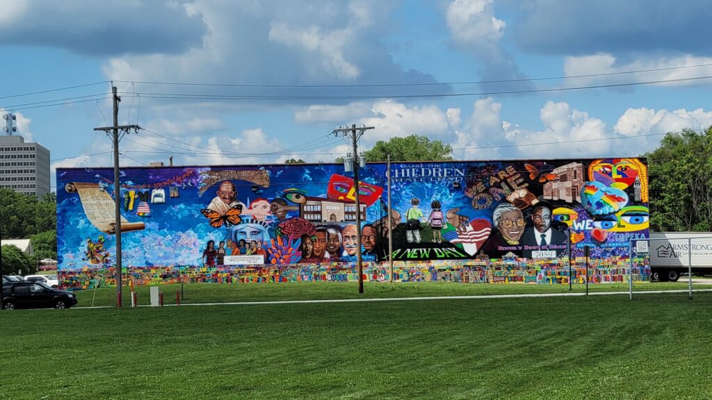 Mural just north of Brown v. Board of Education National Historical Park