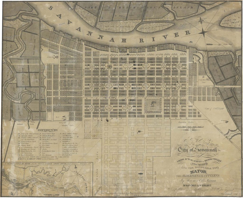 Plan of Savannah 1820