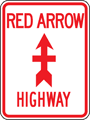 Red Arrow Highway Marker
